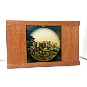 Newton & Co Opticians Fleet St London Wood Frame Glass Magic Lantern ​Slide
